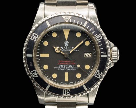 rolex sea dweller red vintage|pre owned rolex sea dweller.